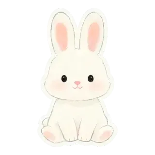bunny sticker