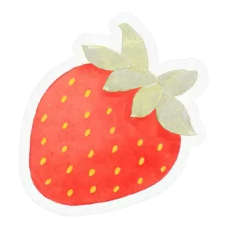 strawberry sticker