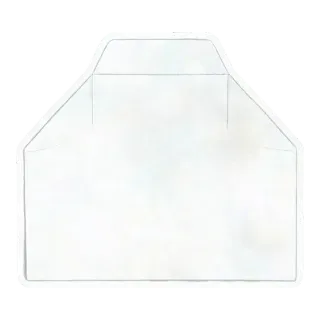 folded paper sticker