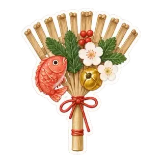kumade lucky rake sticker