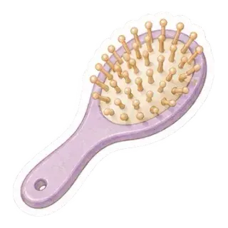 lilac paddle hairbrush sticker