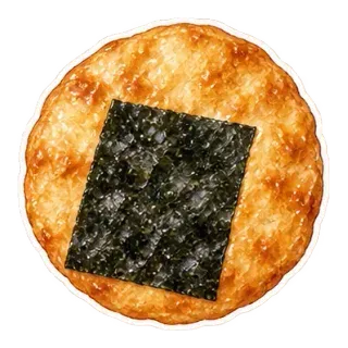 nori senbei cracker sticker