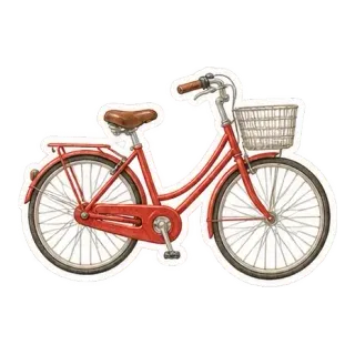 vermilion city bicycle sticker