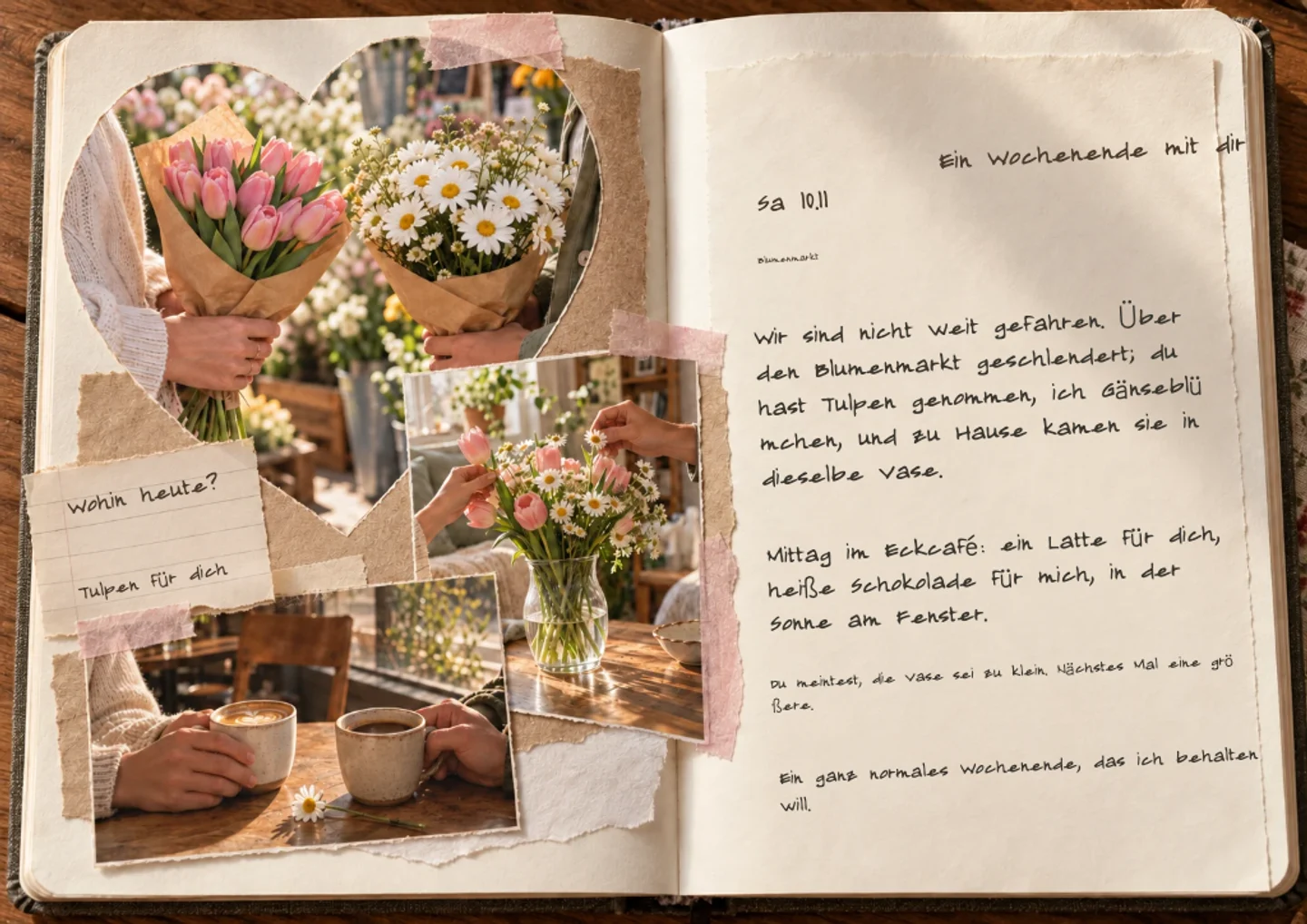 Beispiel einer Journalseite: Liebe